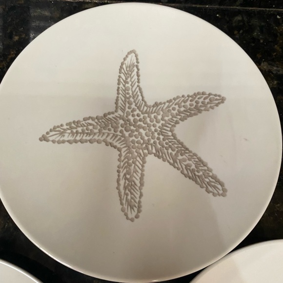 Sur La Table seaside collection beach themed cocktail or dessert plates. EUC - Picture 3 of 8